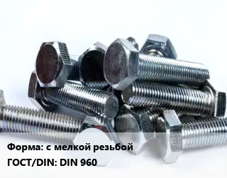 Болт с мелкой резьбой DIN 960